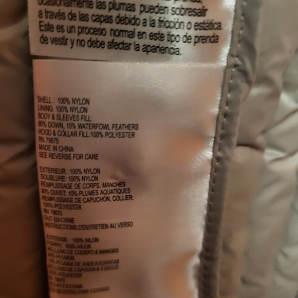 Michael Michael Kors Packable Down Jacket with Hidden Hood Blush Pink Size Small - Picture 4 of 6